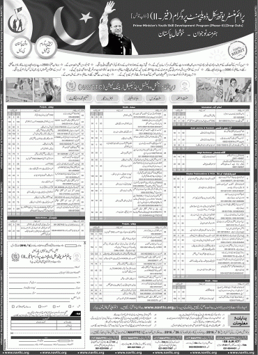 Prime Minister Youth Skill Development Program Phase 2 NAVTTC Application