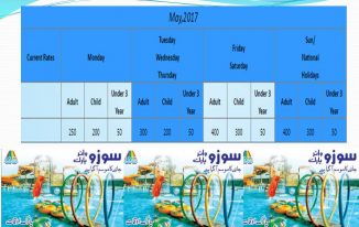 Sozo Water Park Ticket Price 2024 Lahore, Murree, Adult, Child, 3 Year