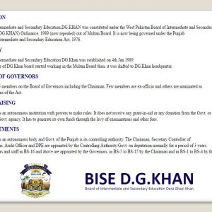 BISE DG KHAN 11th Result 2018 Dera Ghazi Khan Board 1st Year Result Fsc Part 1 Search By Name