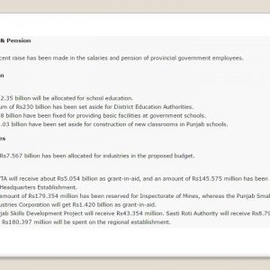 Pakistan Government Budget 2023-24 Punjab Govt Download PDF