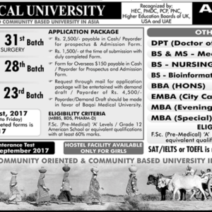 MBBS Admission In Karachi 2020 Baqai Medical University