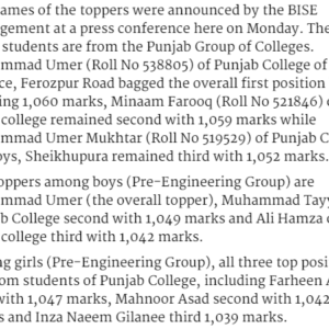 BISE Lahore 2nd Year Result 2017 Online Board Portal Search By Name