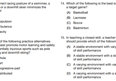 Physical Education Teacher FPSC Test Sample Paper