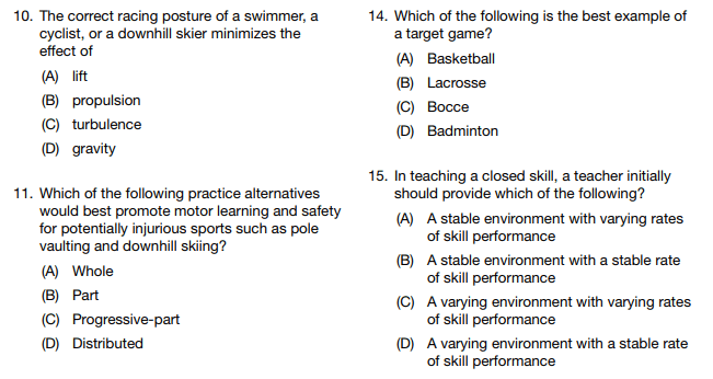 Physical Education Teacher FPSC Test MCQs