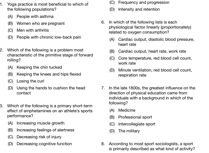 Physical Education Teacher FPSC Test Pattern