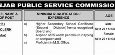 PPSC Junior Clerk Written Test Result 2019